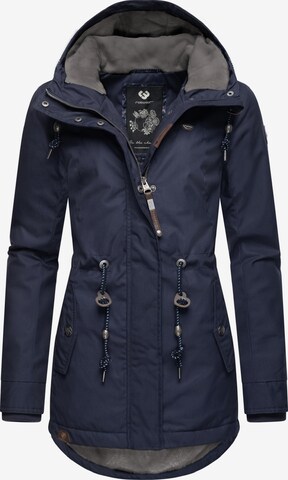 Ragwear Winter Jacket 'Monadis' in Blue: front