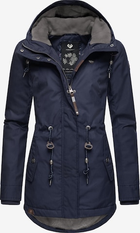 Ragwear Winter Jacket 'Monadis' in Blue: front