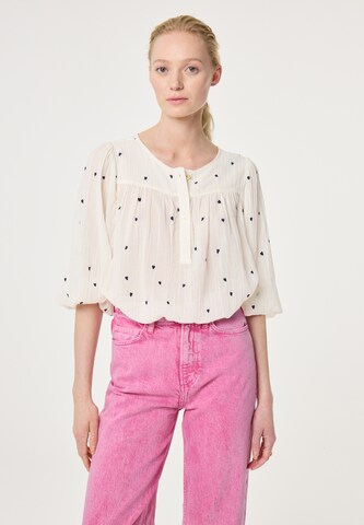 Fabienne Chapot Blouse in Wit: voorkant