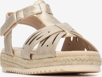 Xti - Sandalias en oro: frente