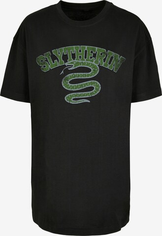 F4NT4STIC Oversized Shirt 'Harry Potter Slytherin' in Black: front