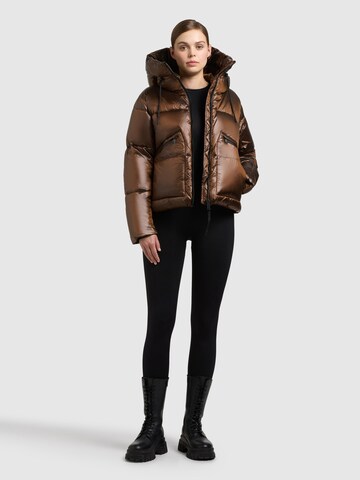 khujo Winter Jacket 'Luna' in Brown