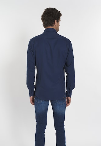 DENIM CULTURE Regular fit Button Up Shirt 'MAXIMILLIAN' in Blue