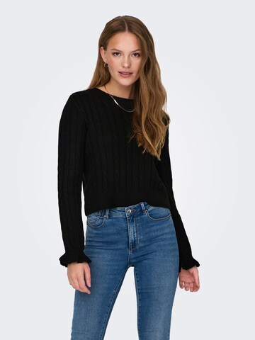 ONLY Pullover 'TIA' in Schwarz: Vorderseite