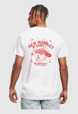 Mister Tee Shirt 'Best Noodles' in Wit