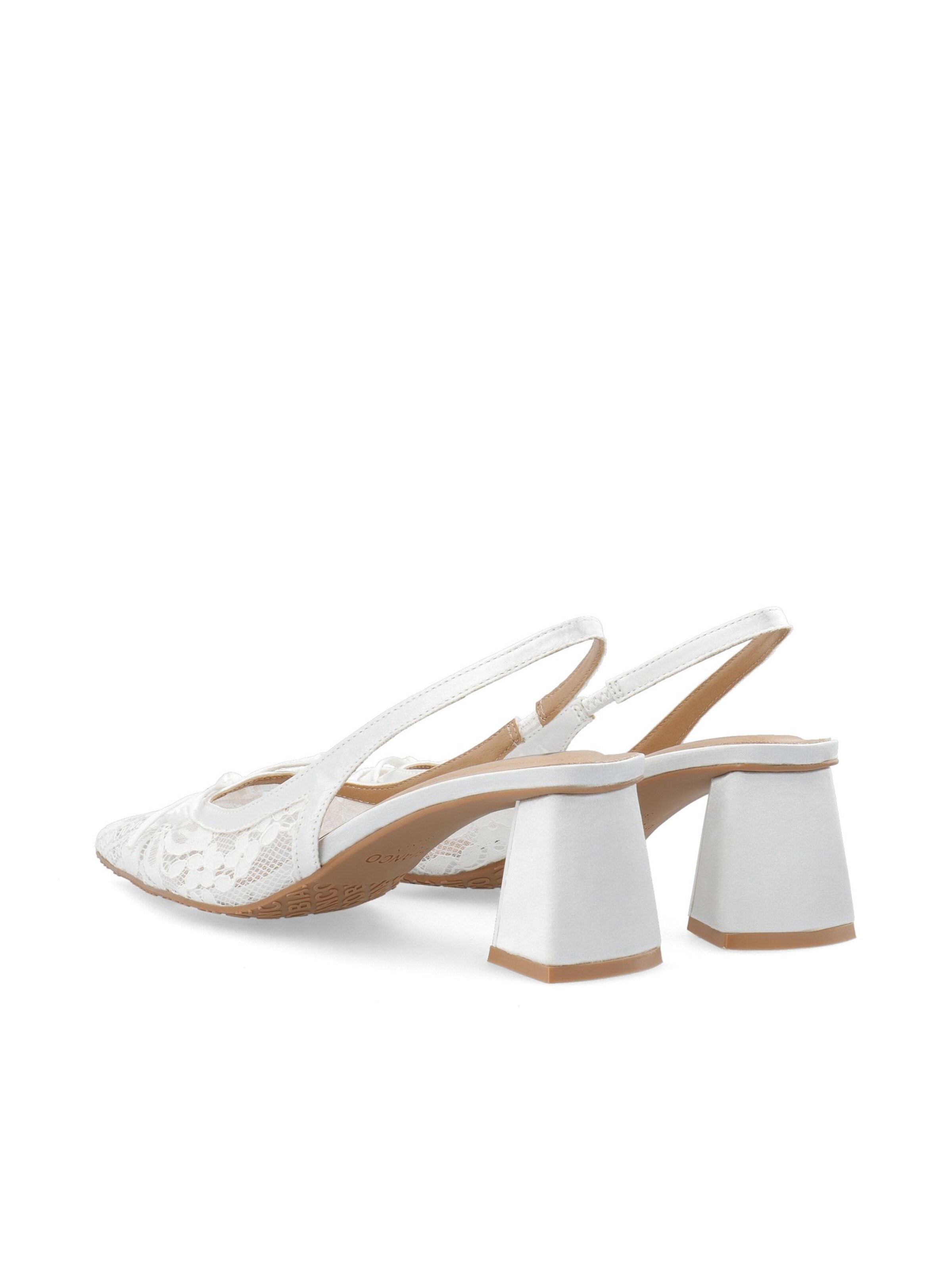 Bianco Slingpumps 'Maralyn' in Wit
