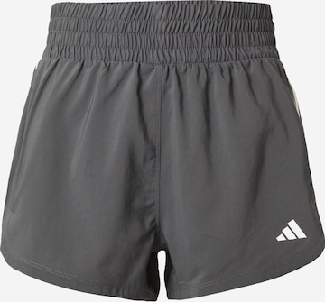 ADIDAS PERFORMANCE Regular Workout Pants 'PACER WVN HIGH 3"' in Grey: front