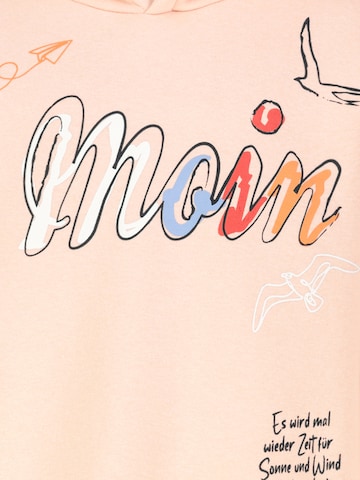 Sublevel Sweatshirt 'Moin' in Orange
