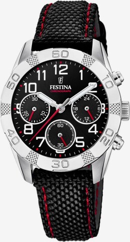 Montre à affichage analogique FESTINA en noir : devant