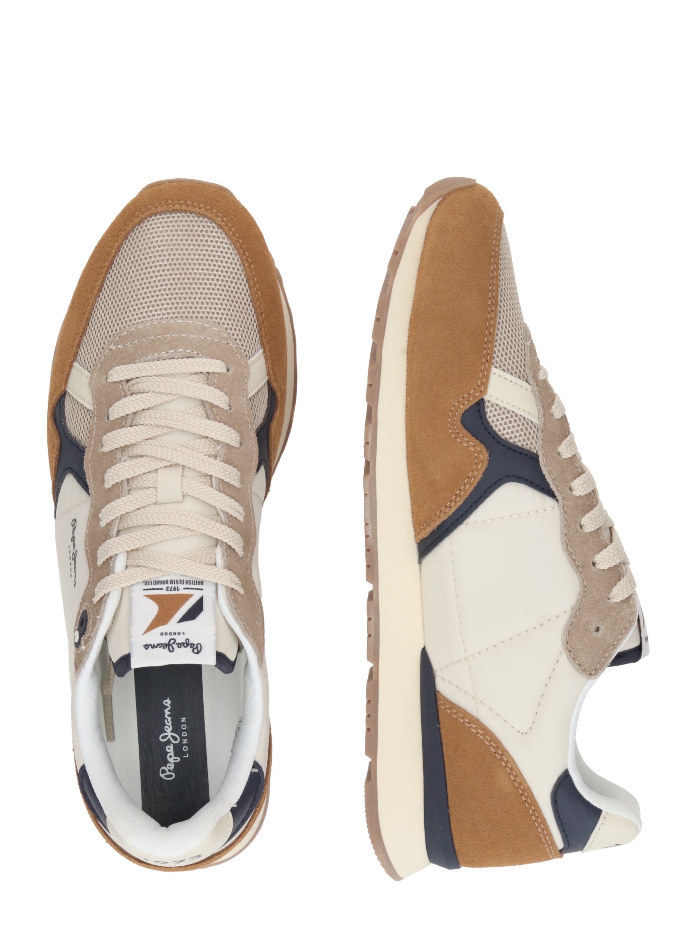 Pepe Jeans Σνίκερ χαμηλό 'Brit Camp' σε καφέ