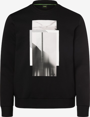 BOSS Black Sweatshirt ' Salbo 1 ' in Black: front