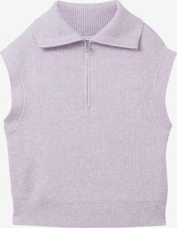 TOM TAILOR DENIM Sweater in Purple: front