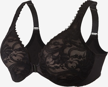 GLAMORISE T-shirt Bra in Black: front