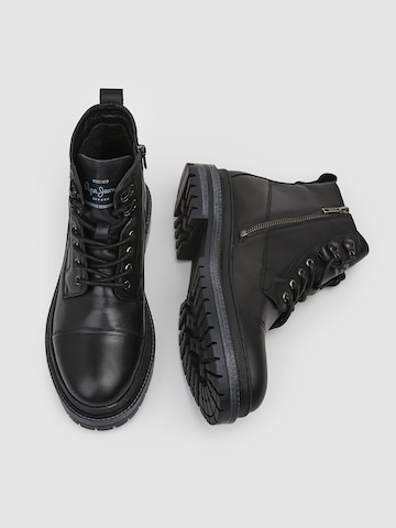 Pepe Jeans - Botas com atacadores 'MARTIN' em preto