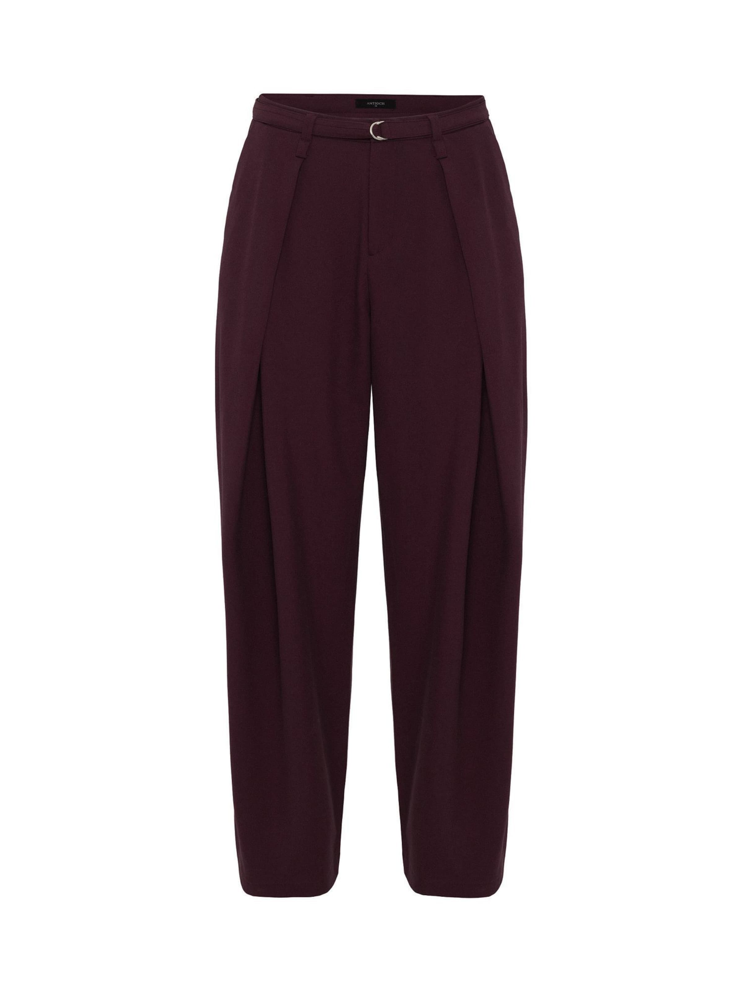 Antioch Široký strih Plisované nohavice - Fialová: predná strana