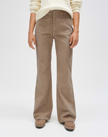 OPUS Flared Trousers 'Evita' in Brown: front