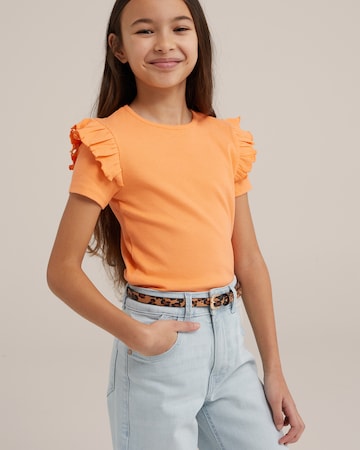 WE Fashion Majica | oranžna barva
