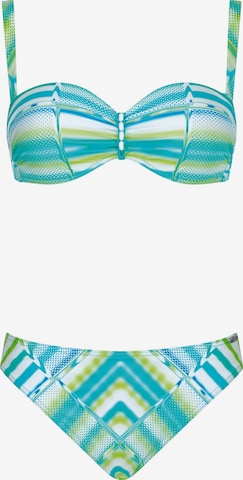 SUNFLAIR Bandeau Bikini in Blau: Vorderseite
