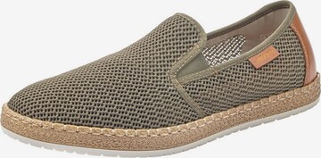 Rieker Espadrilles in Groen: voorkant