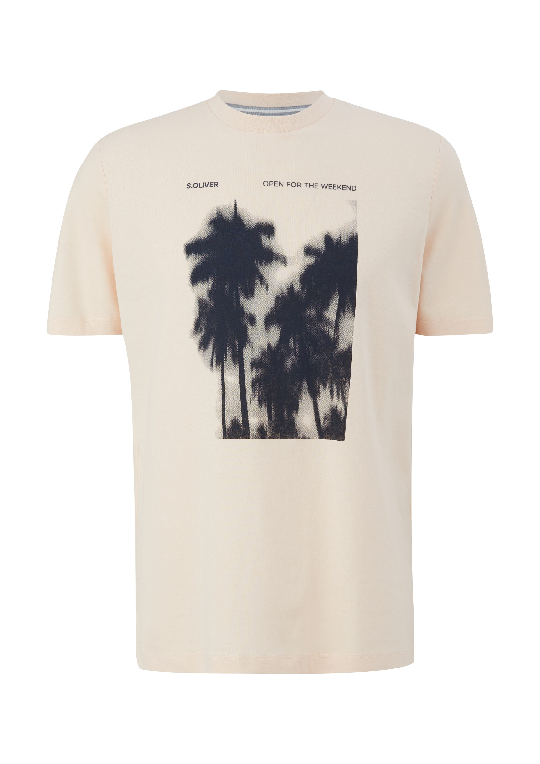 T-Shirt s.Oliver en beige : devant