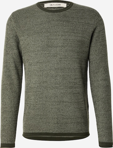 Pull-over 'ONSERIC' Only & Sons en vert : devant