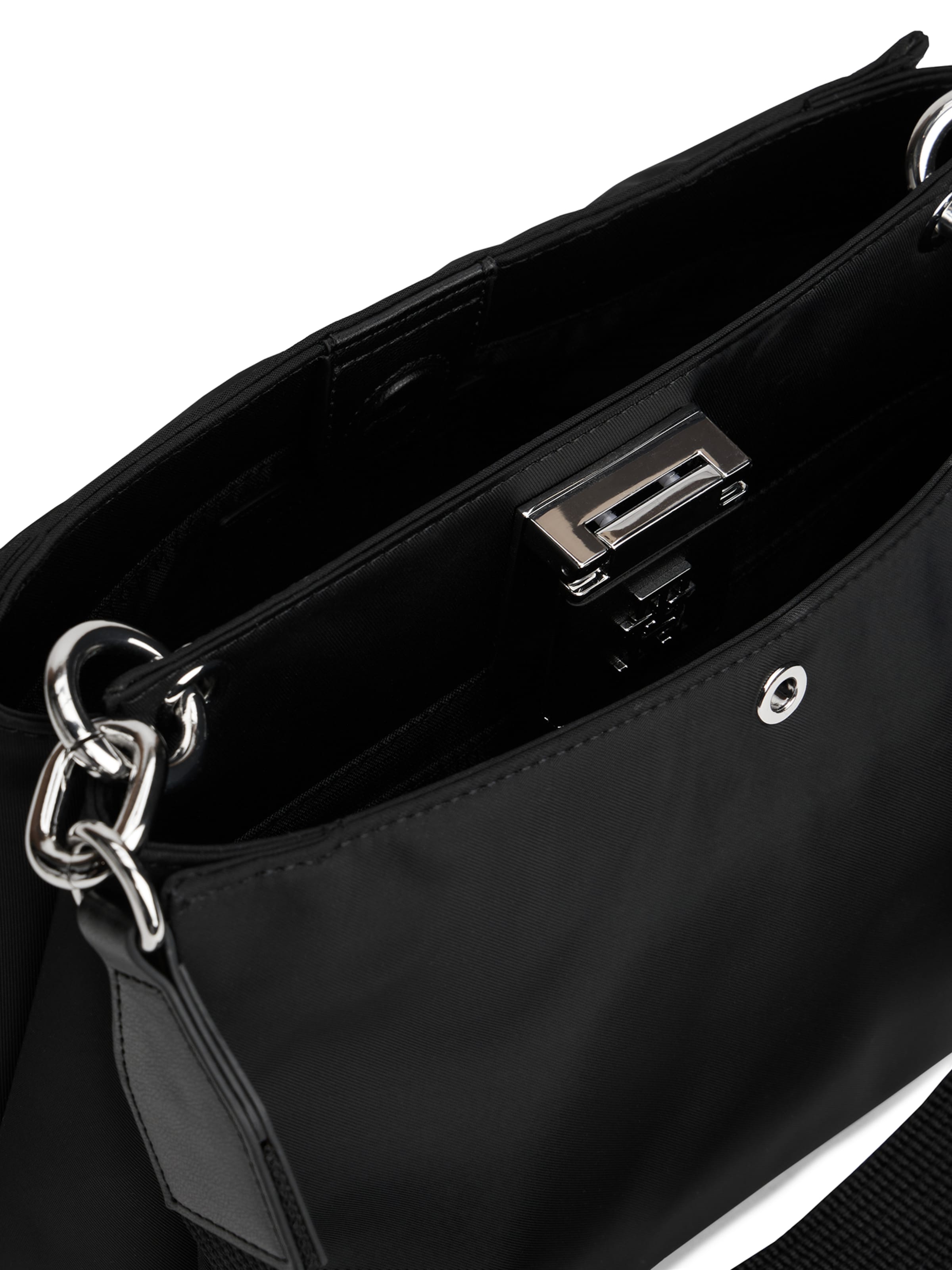 Geantă de umăr de la TOMMY HILFIGER pe negru