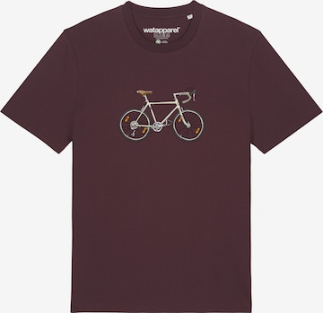 Maglietta ' Doodle Bike ' di Watapparel in rosso: frontale