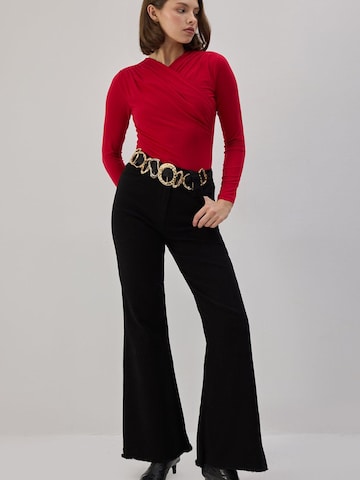Body 'Draped Bodysuit' Touché Privé en rouge