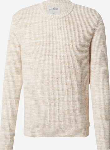 Pull-over HOLLISTER en beige : devant