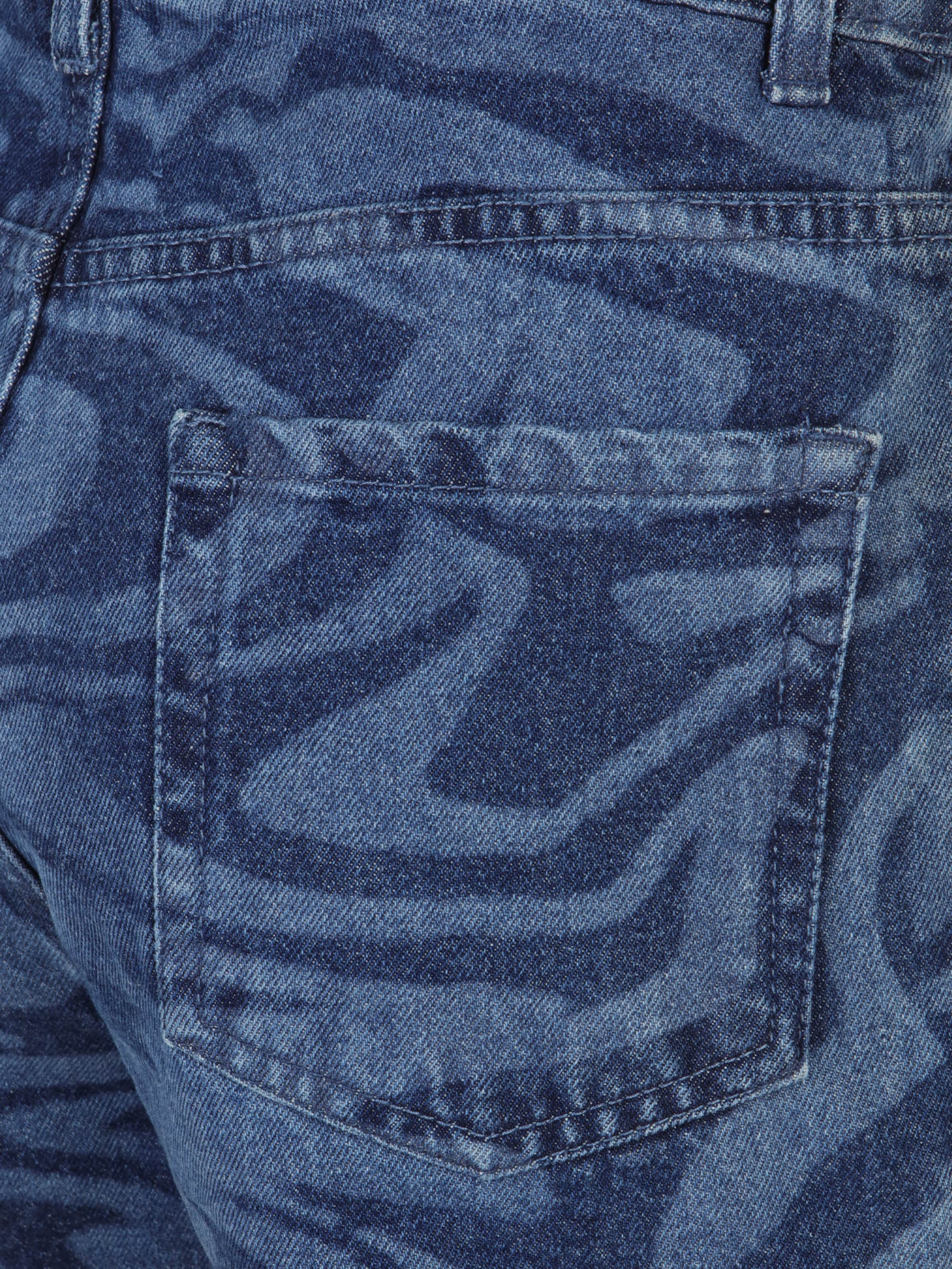 Misspap Обычный Джинсы 'Marble' в Синий