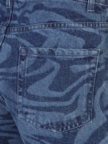Misspap Regular Jeans 'Marble' in Blauw