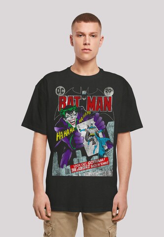 F4NT4STIC Shirt 'Batman Joker Playing Card Cover' in Black: front