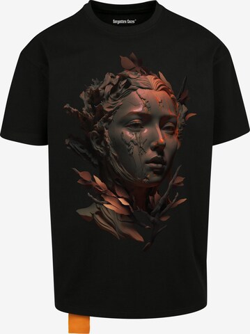 T-Shirt Forgotten Faces en noir : devant