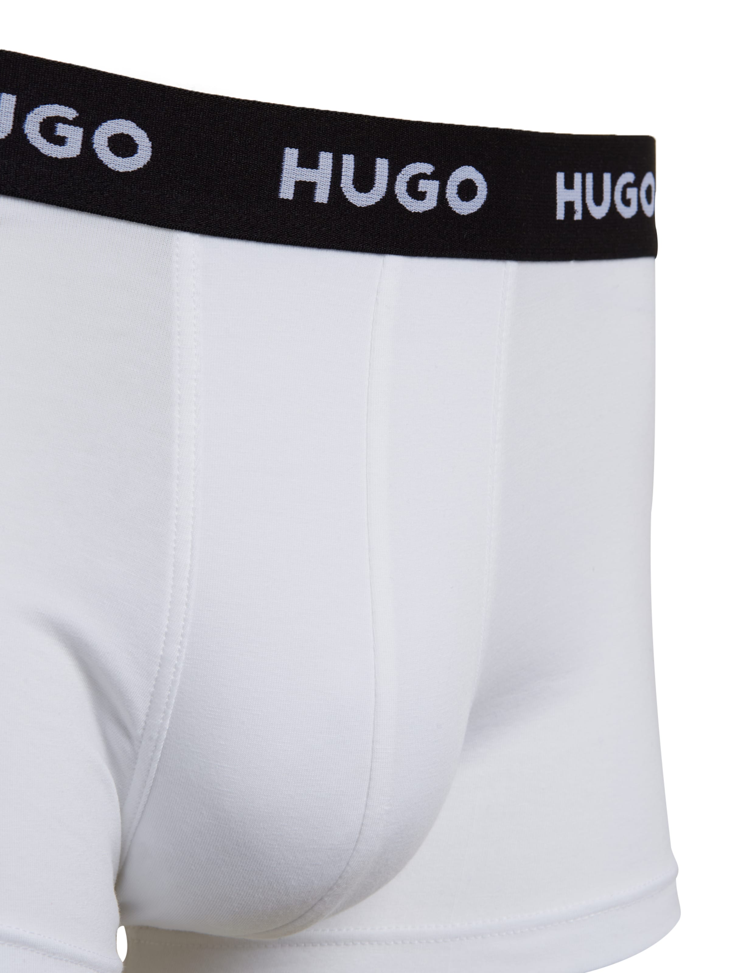 HUGO Normální Boxerky – bílá