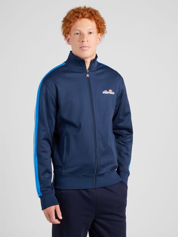 ELLESSE Zip-Up Hoodie 'Giandoso' in Blue: front