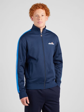 ELLESSE - Sudadera con cremallera 'Giandoso' en azul: frente