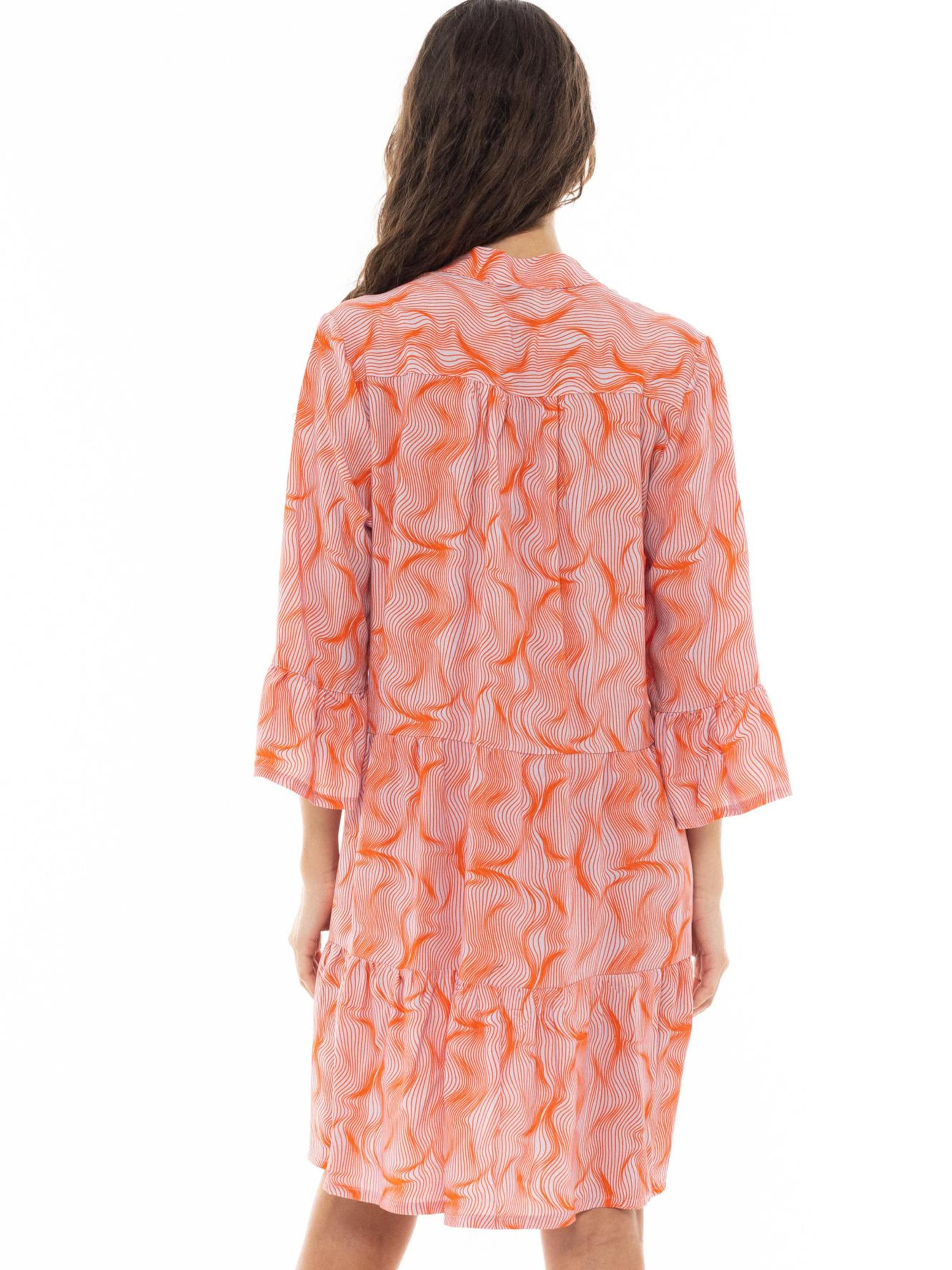 Pink Label Summer Dress 'WAVES' in Orange