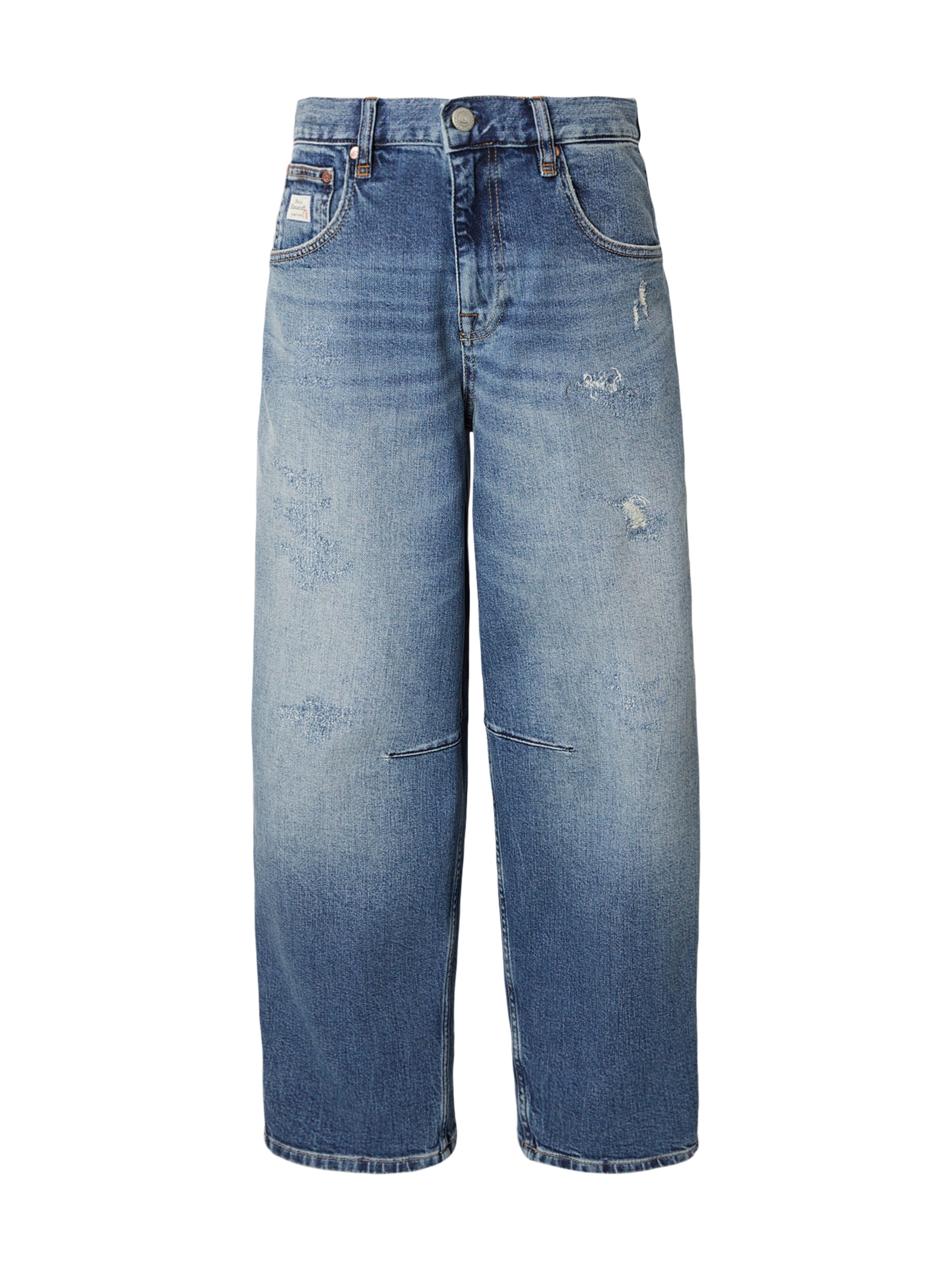 zils Herrlicher Vaļīgs piegriezums Džinsi: no priekšpuses