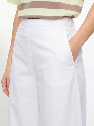 Wide Leg Pantalon Marie Lund en blanc