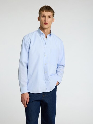SELECTED - Ajuste regular Camisa en azul