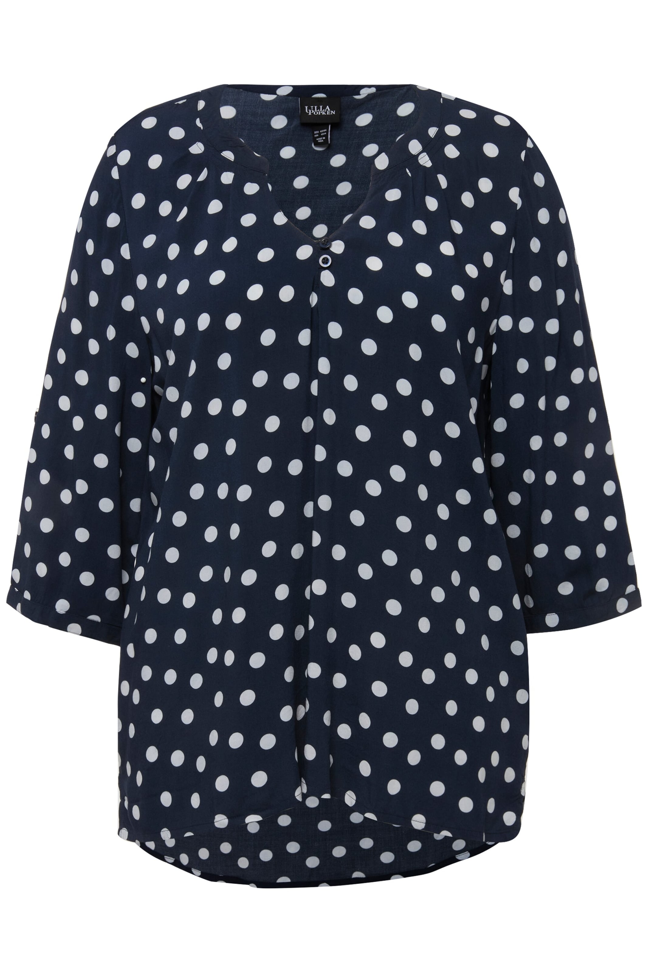 Ulla Popken Tunika i blå: framsida