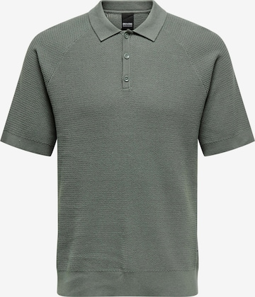 Only & Sons Shirt 'James' in Groen: voorkant