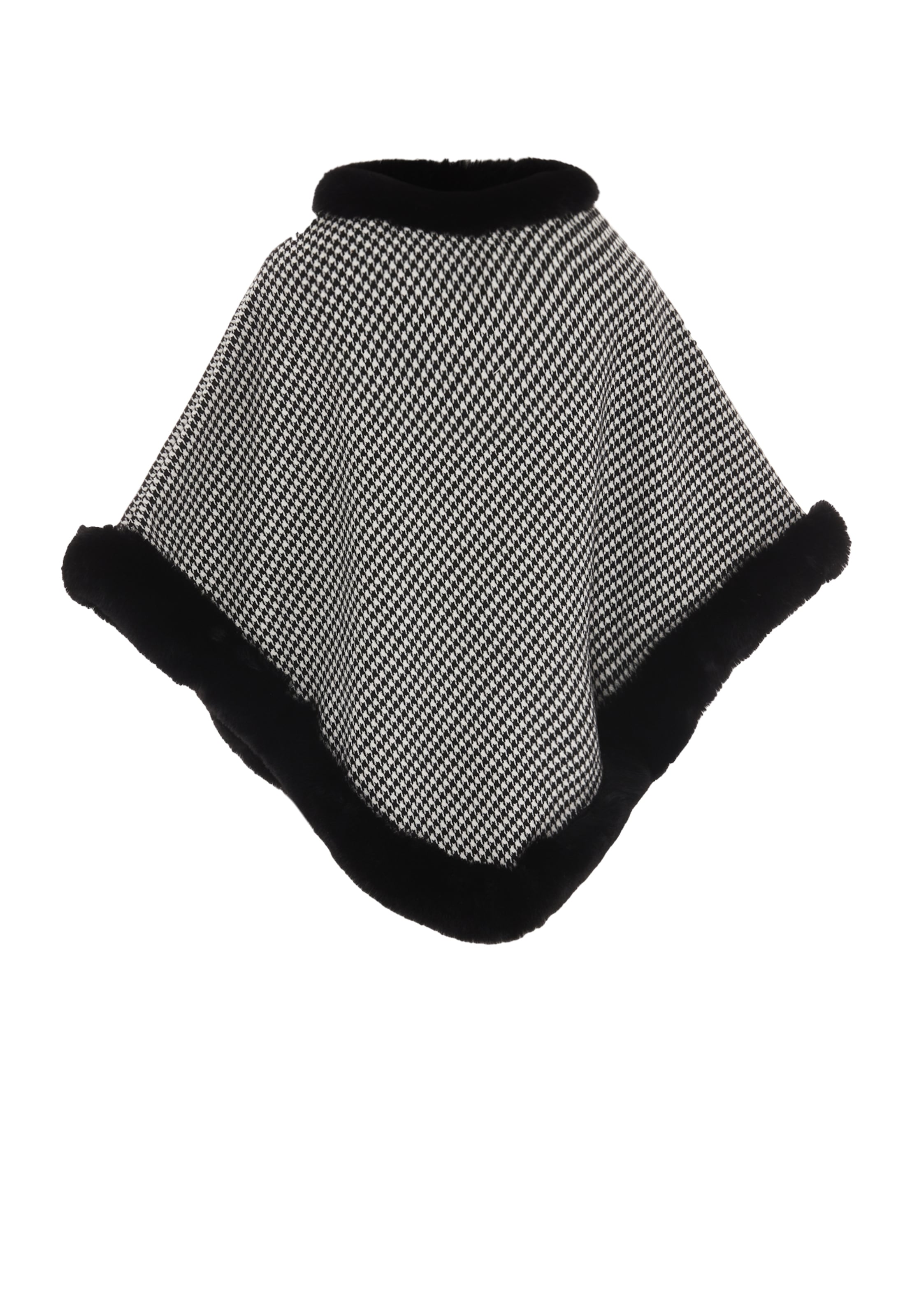 FRAULLY Cape in Black: front