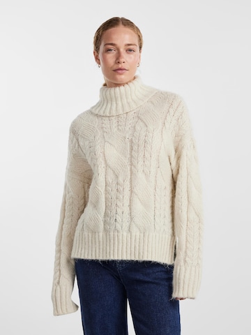 PIECES Pullover 'Inna' in Beige: predná strana