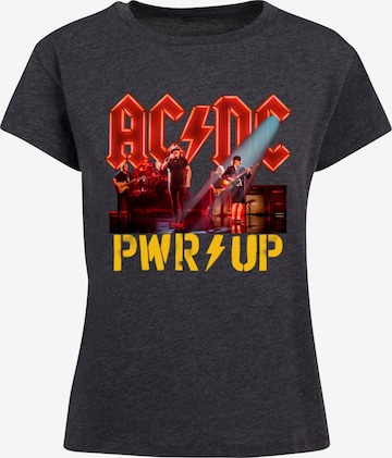 Merchcode Shirt 'ACDC - PWRUP Stage Lights' in Grau: Vorderseite