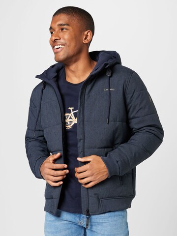 Ragwear Zimní bunda 'TURI' – modrá: přední strana