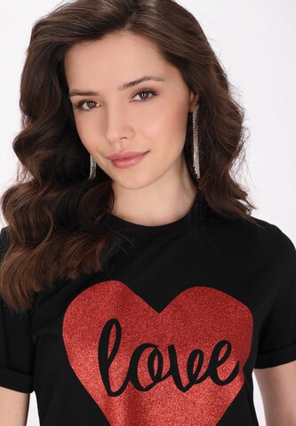 faina T-Shirt in Schwarz