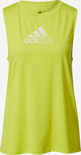 ADIDAS PERFORMANCE Sporttop in gelb / weiß, Produktansicht