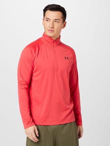 T-Shirt fonctionnel 'Tech 2.0' UNDER ARMOUR en rouge : devant