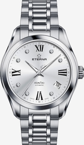 ETERNA Analoguhr in Silber: Vorderseite
